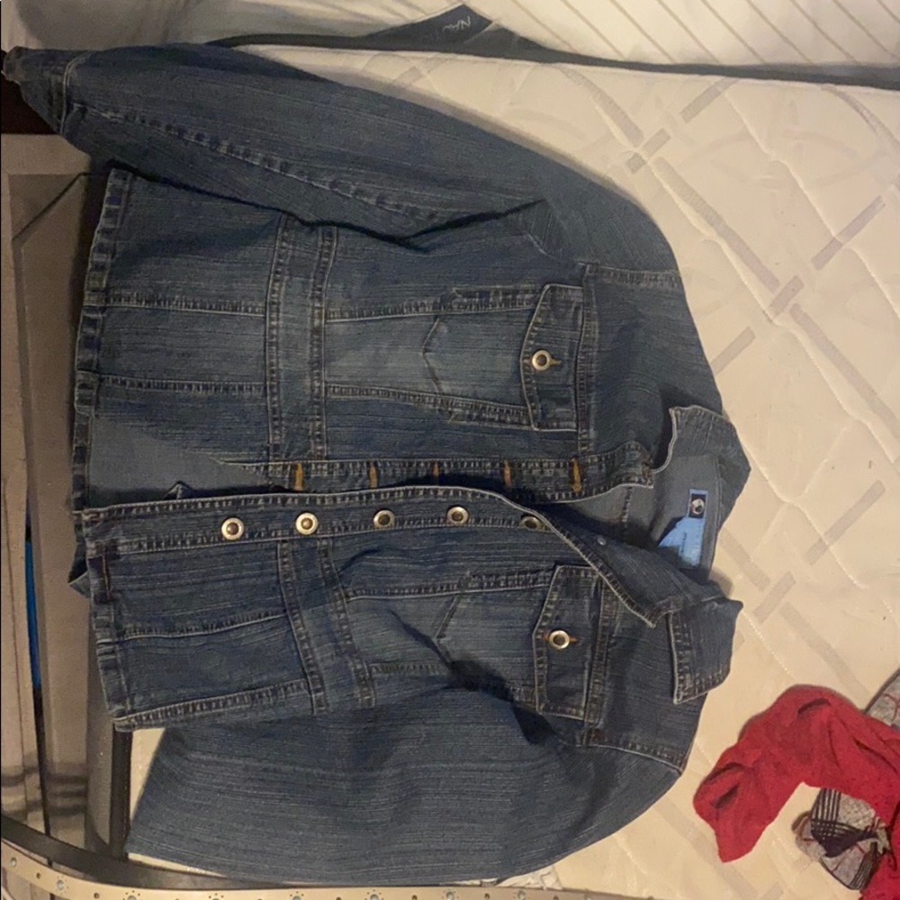 Jean button up jacket
